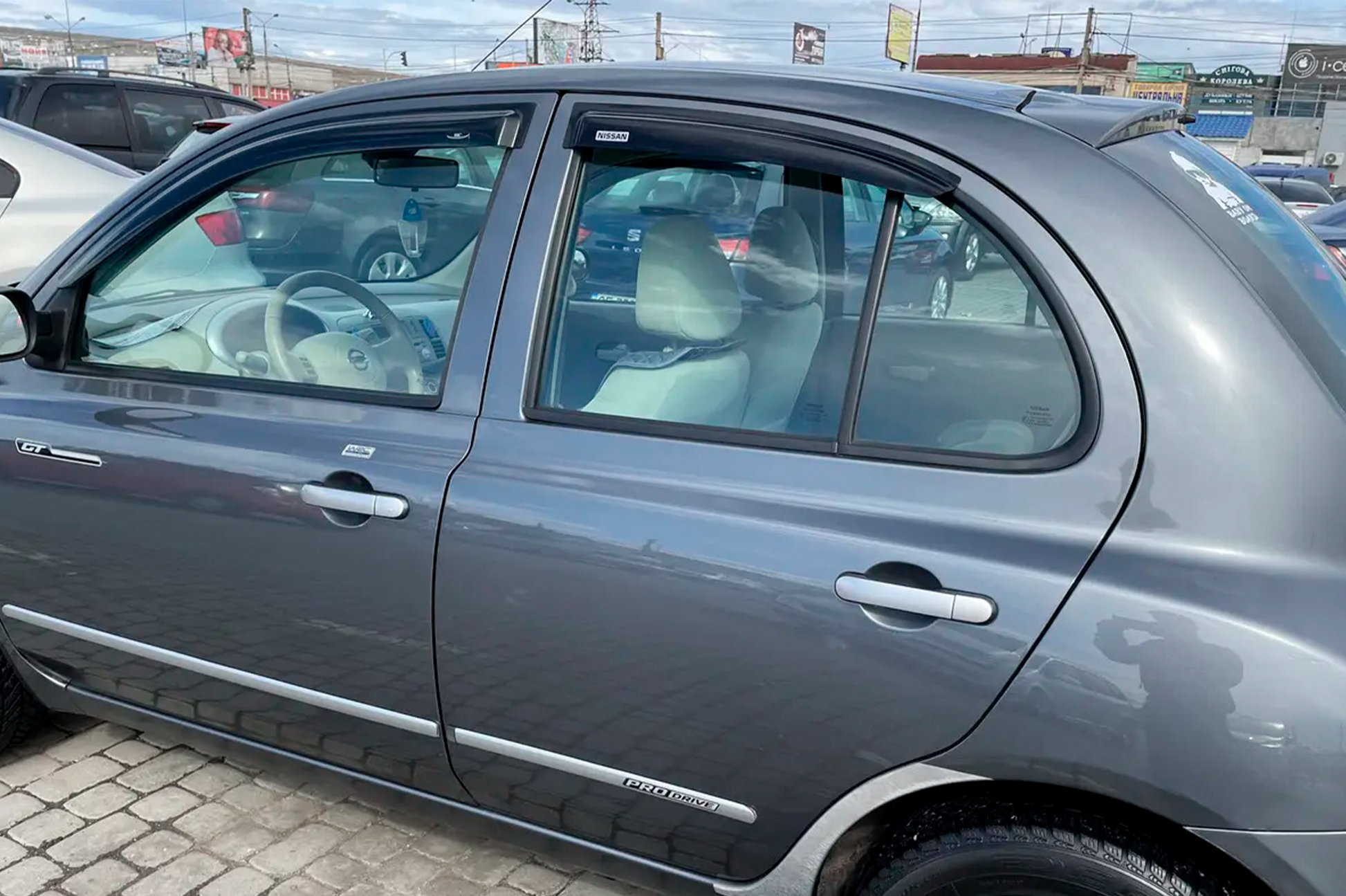 Window Deflectors (4 pcs, HIC) for Nissan Micra K12 2003-2010 - image 2