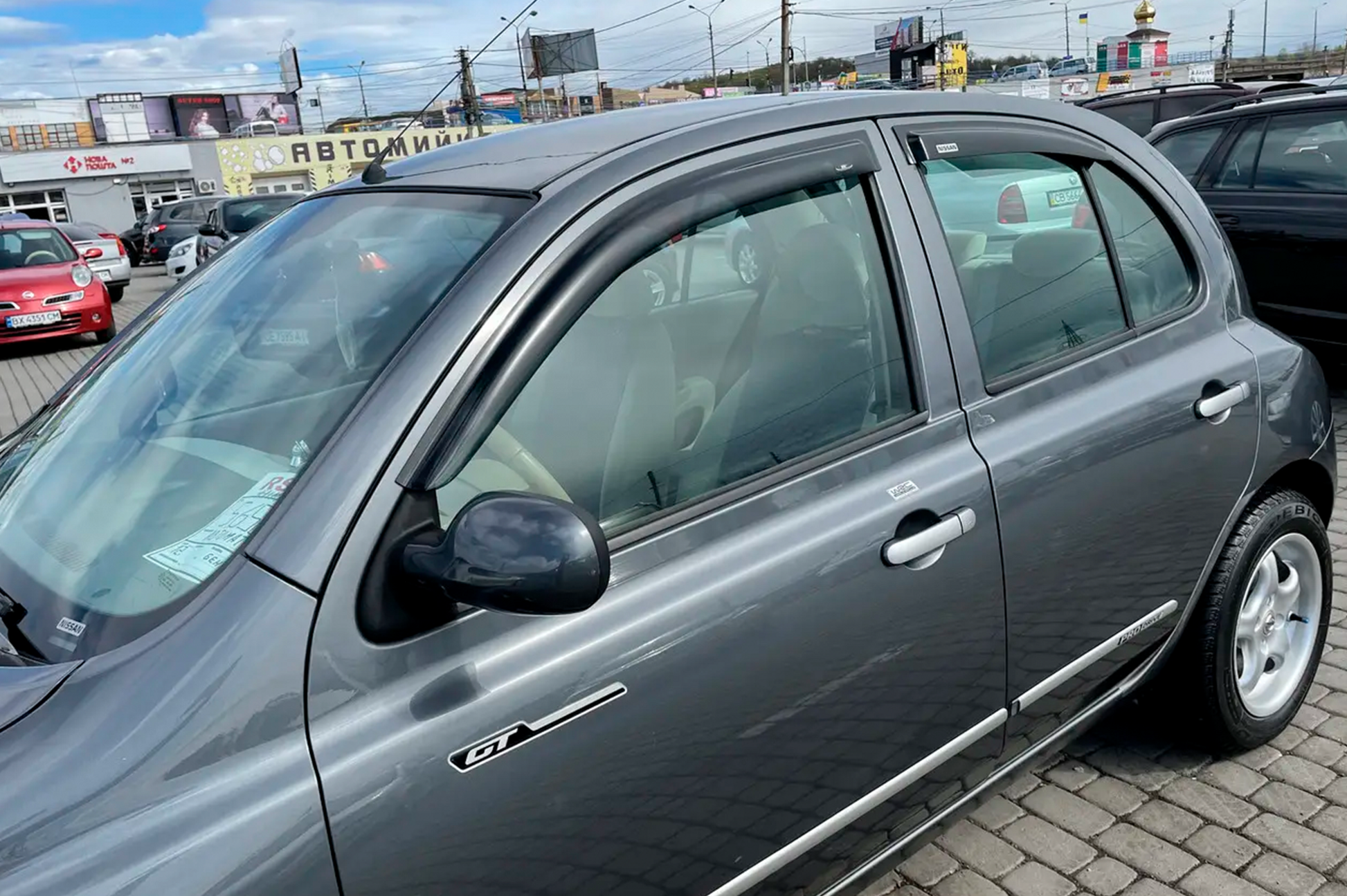 Window Deflectors (4 pcs, HIC) for Nissan Micra K12 2003-2010 - image 1