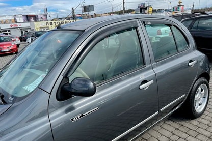 Window Deflectors (4 pcs, HIC) for Nissan Micra K12 2003-2010 - image 1