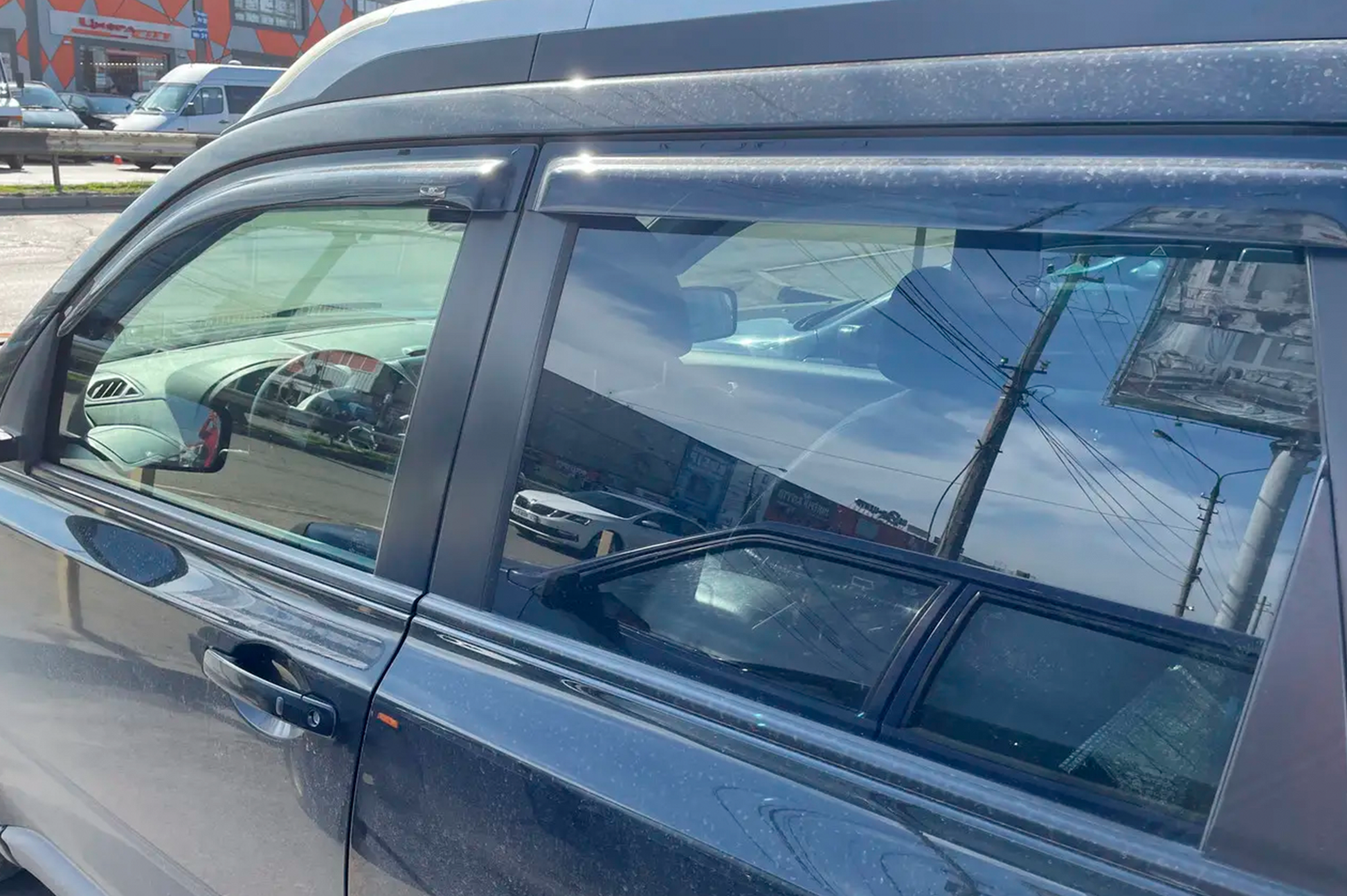 Window Deflectors (4 pcs, HIC) for Nissan X-trail T31 2007-2014 - image 2