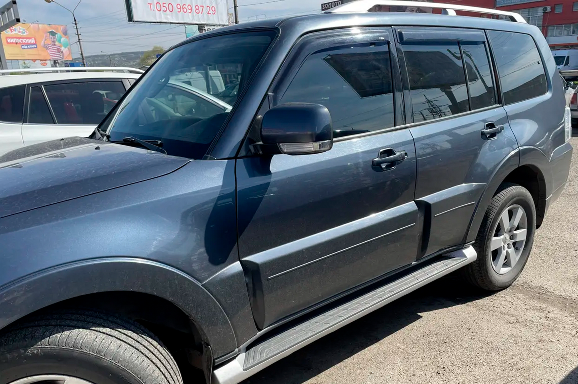 Window Deflectors (4 pcs, HIC) for Mitsubishi Pajero Wagon IV 2006-2021 - image 1