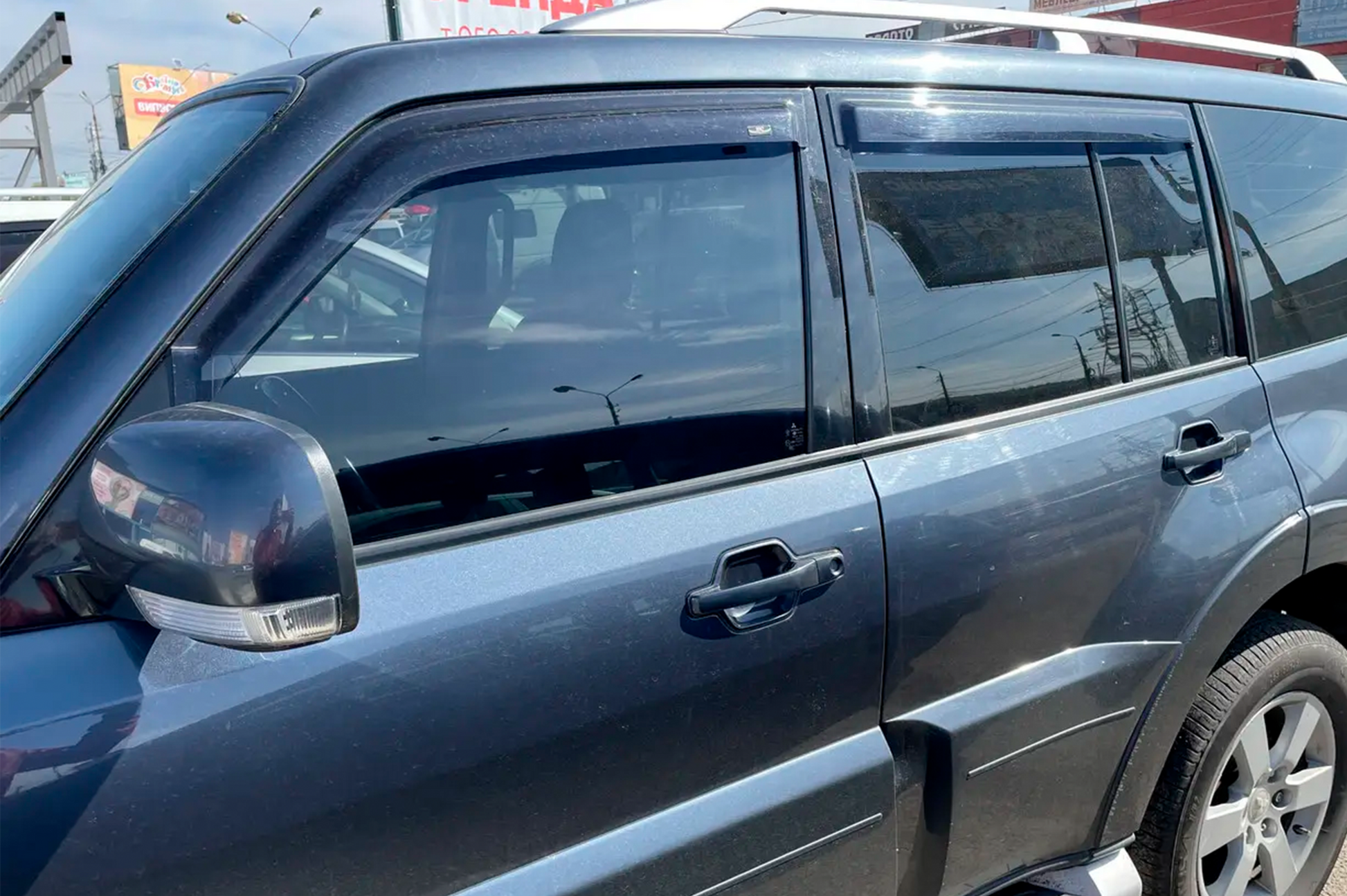 Window Deflectors (4 pcs, HIC) for Mitsubishi Pajero Wagon III 1999-2006 - image 4
