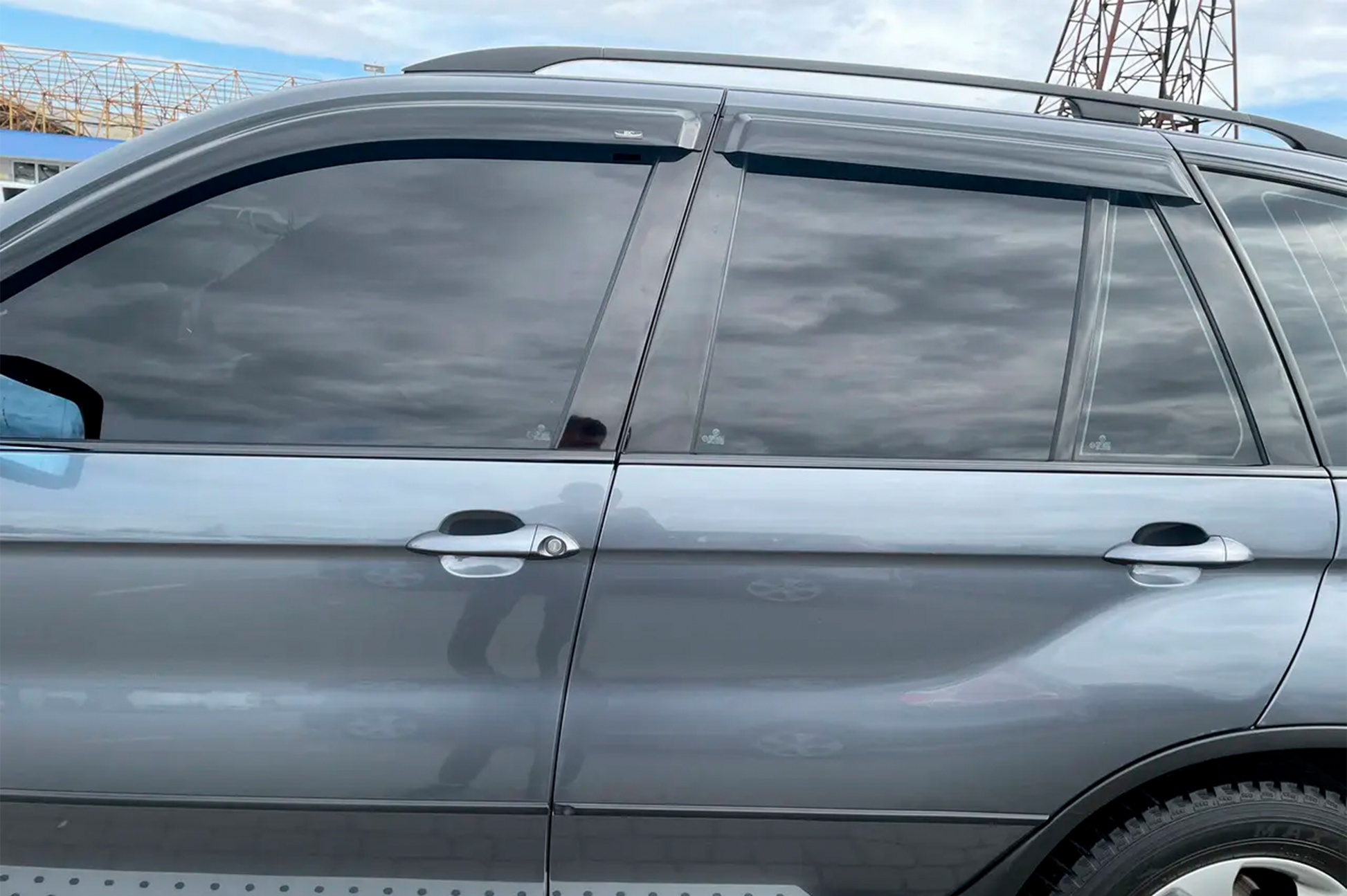 Window Deflectors (4 pcs, HIC) for BMW X5 E53 1999-2006 - image 3