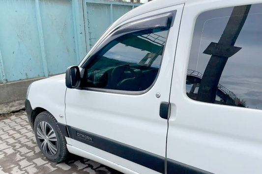 Window Deflectors 11 cm (2 pcs, HIC) for Peugeot Partner 1996-2008 - image 2