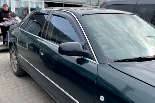 Window Deflectors (4 pcs, HIC) for Audi A8 1994-2002 - image 1