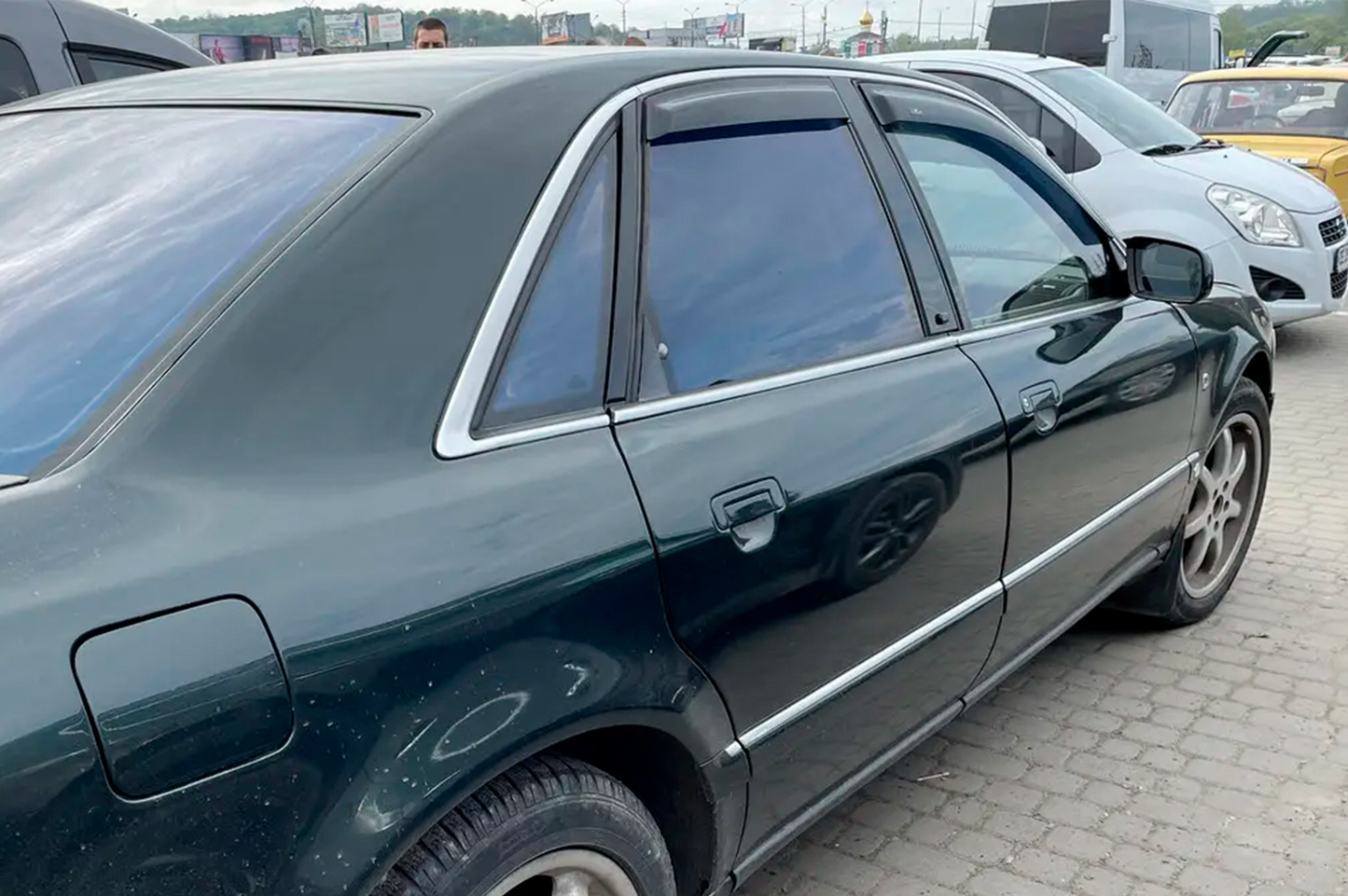 Window Deflectors (4 pcs, HIC) for Audi A8 1994-2002 - image 3