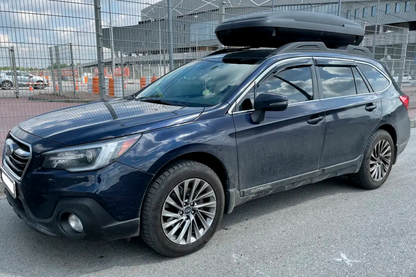 Window visors with chrome trim (4 pcs, HIC) for Subaru Outback 2014-2019 - image 3