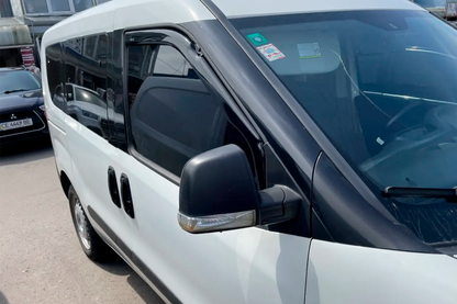 In-channel window deflectors (2 pcs, HIC) for Fiat Doblo II 2010-2022 - image 1