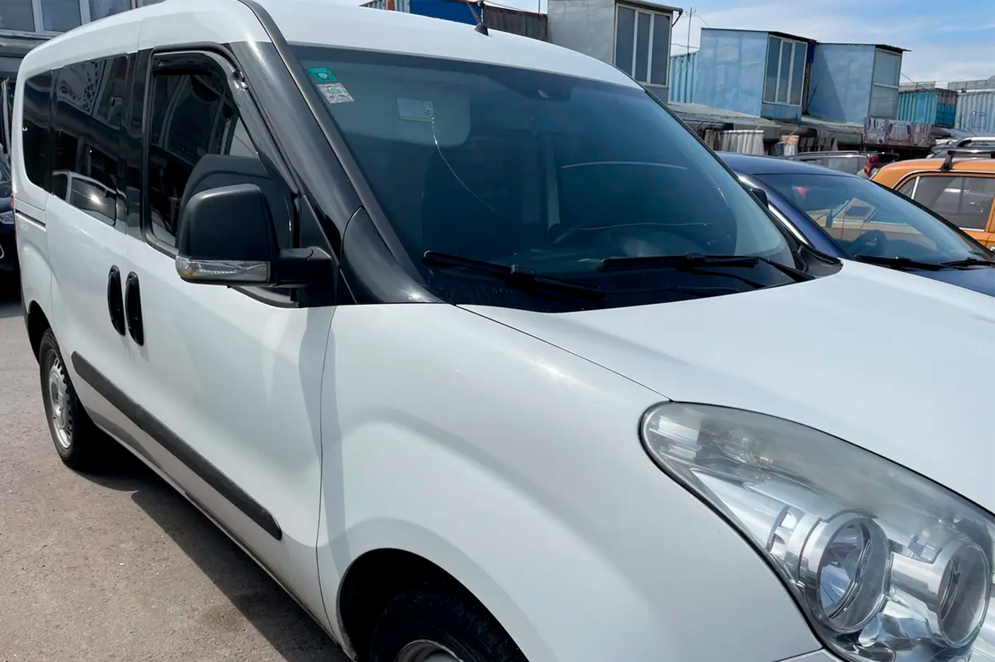 In-channel window deflectors (2 pcs, HIC) for Fiat Doblo II 2010-2022 - image 2