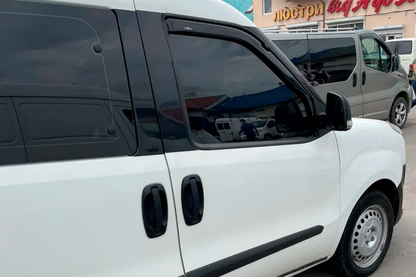 In-channel window deflectors (2 pcs, HIC) for Fiat Doblo II 2010-2022 - image 4