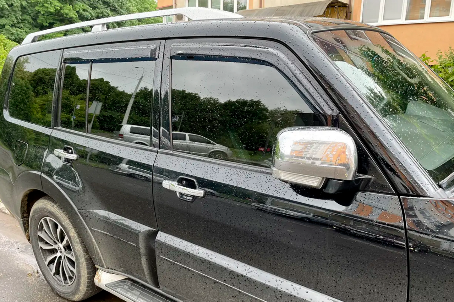 Window Deflectors (4 pcs, HIC) for Mitsubishi Pajero Wagon IV 2006-2021 - image 9