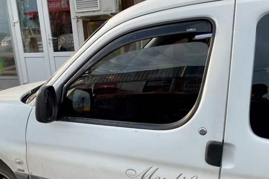 In-channel window deflectors (2 pcs, HIC) for Citroen Berlingo 1996-2008 - image 1