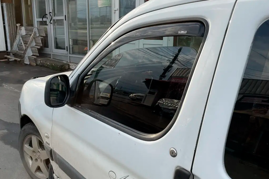 In-channel window deflectors (2 pcs, HIC) for Peugeot Partner 1996-2008 - image 2
