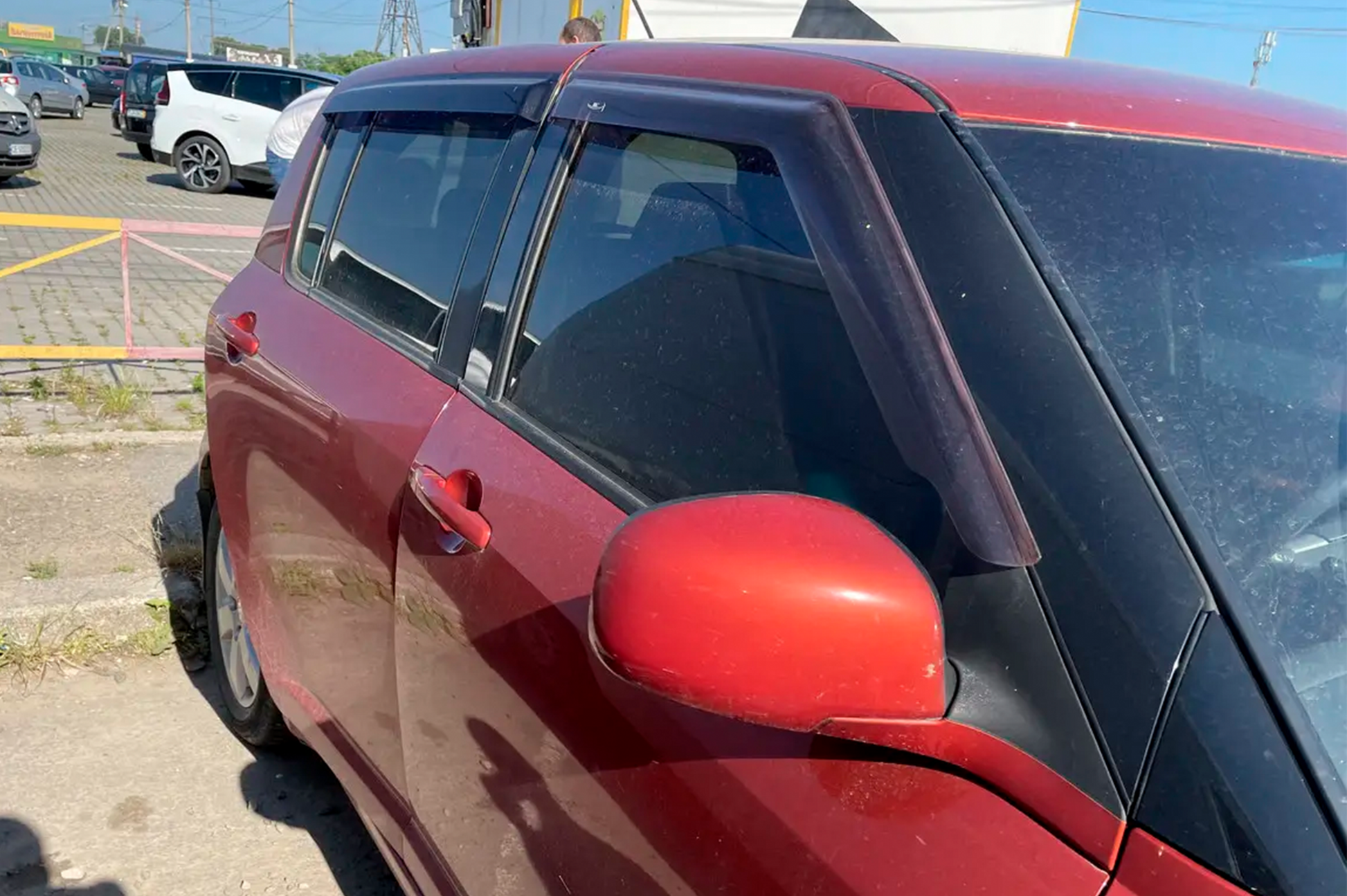 Window Deflectors (4 pcs, HIC) for Suzuki Swift 2005-2010 - image 1