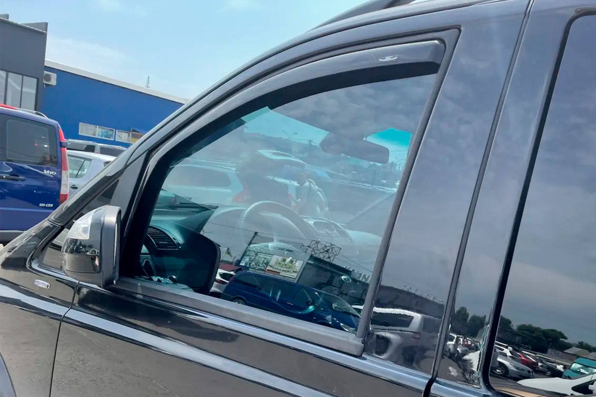 In-channel window deflectors (2 pcs, HIC) for Mercedes Vito W639 2004-2014 - image 11