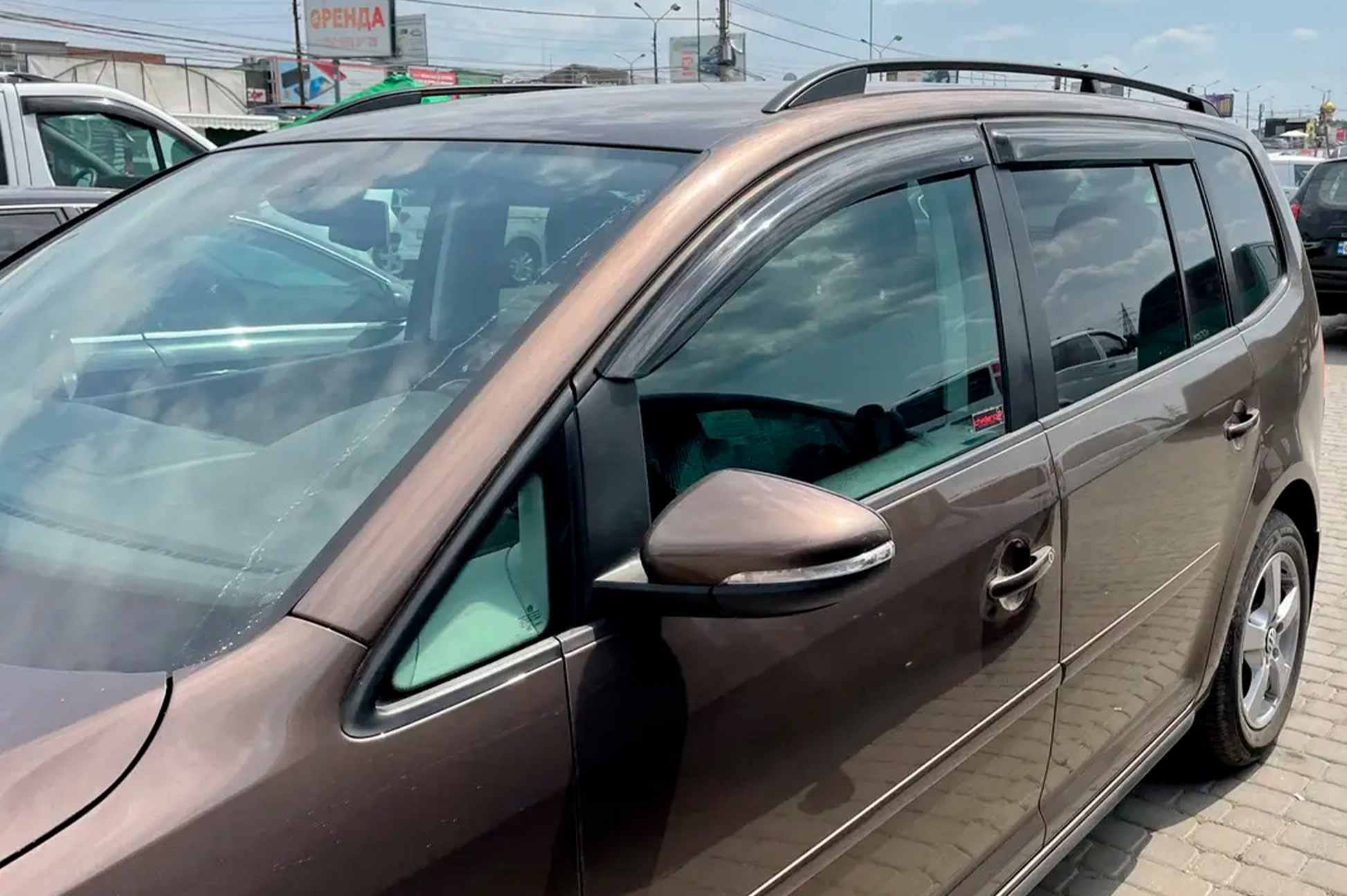Window Deflectors (4 pcs, HIC) for Volkswagen Touran 2010-2015 - image 2