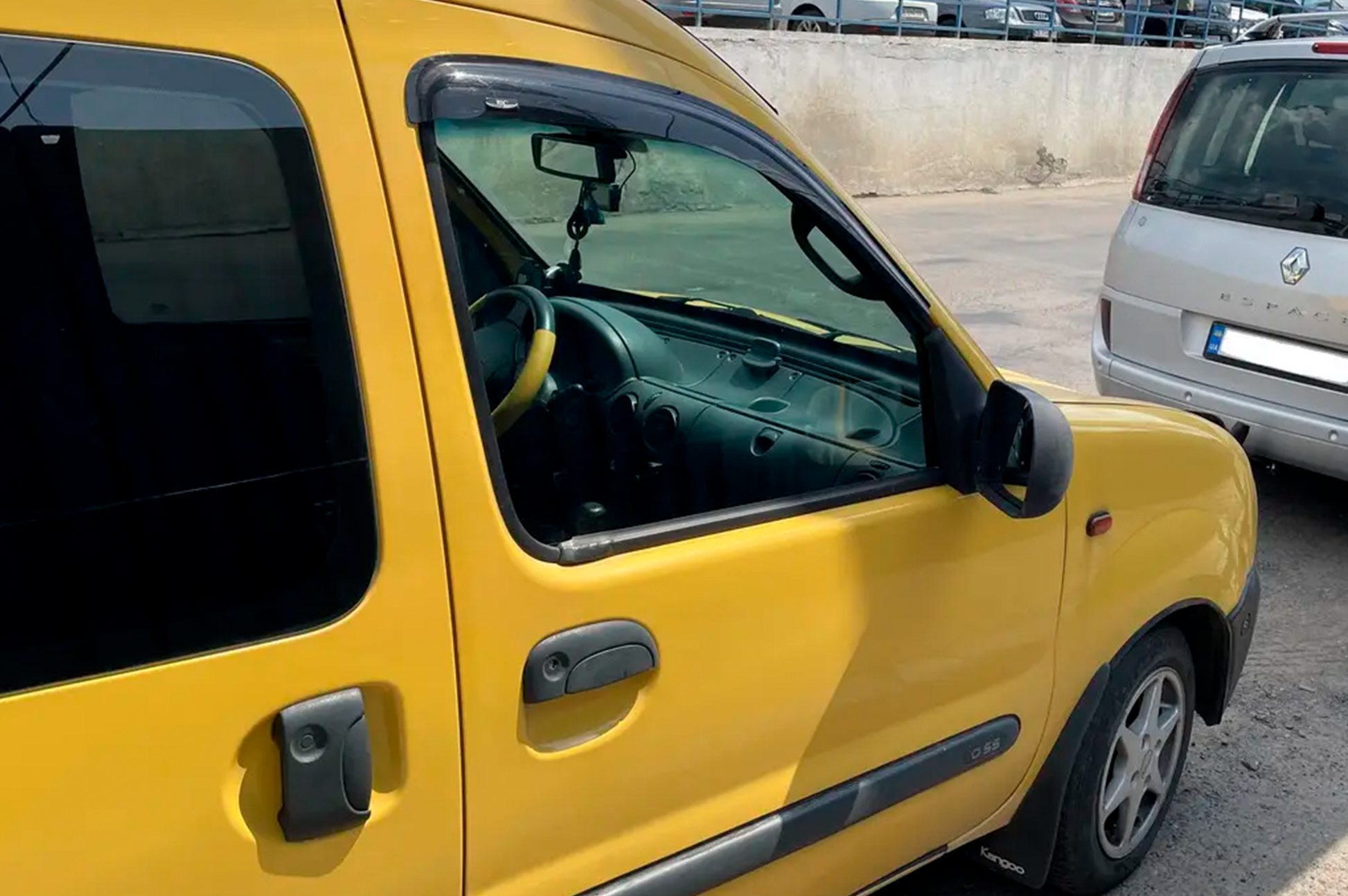 Window Deflectors 8 cm (2 pcs, HIC) for Renault Kangoo 1998-2008 - image 2