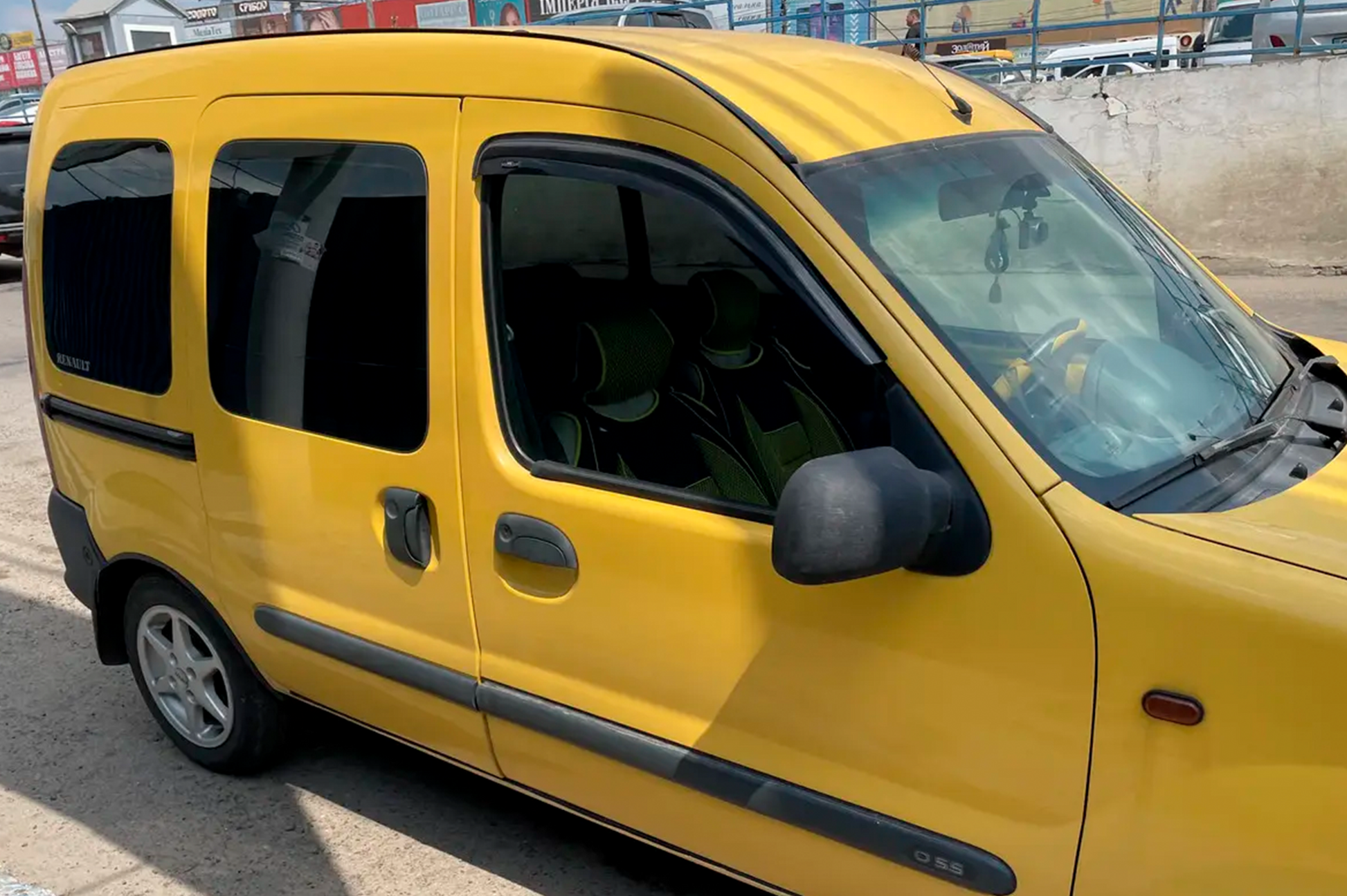 Window Deflectors 8 cm (2 pcs, HIC) for Renault Kangoo 1998-2008 - image 3