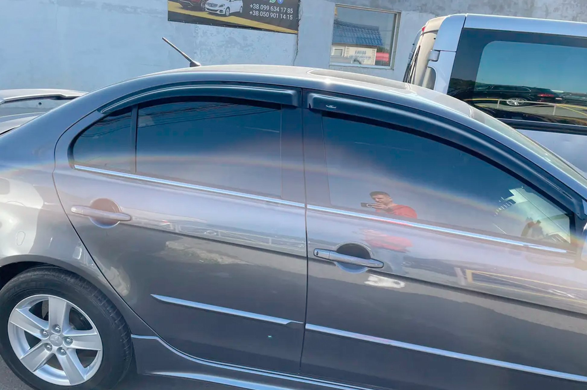 Window Deflectors (4 pcs, HIC) for Mitsubishi Lancer X 2008- - image 6