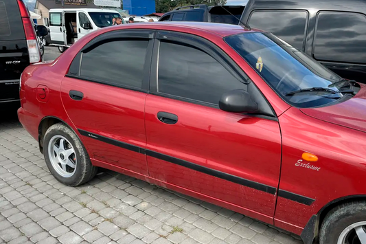 Window Deflectors (4 pcs, HIC) for Chevrolet Lanos 1998-2017 - image 2