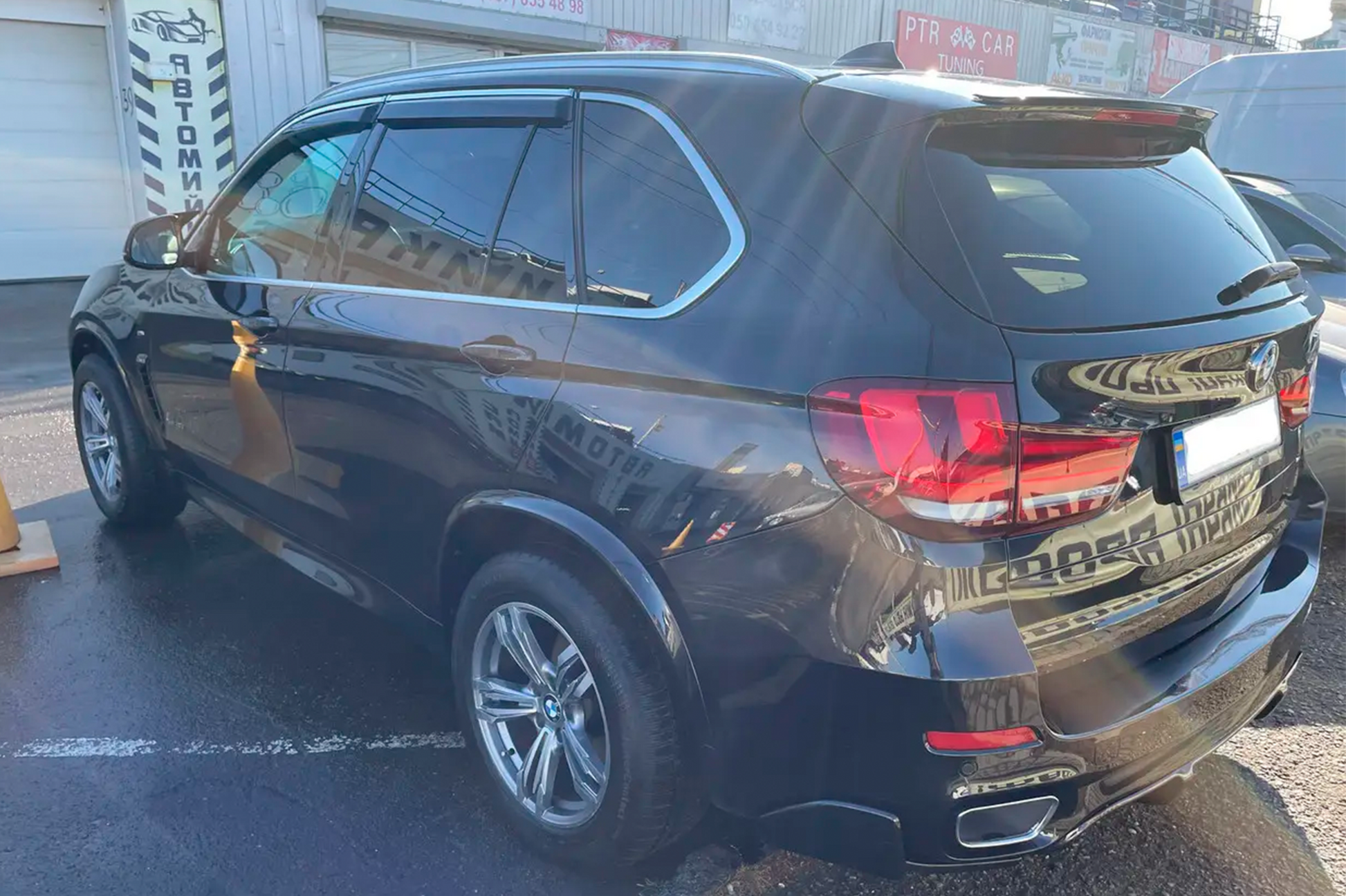 Window deflectors with chrome trim (4 pcs, HIC) for BMW X5 F15 2013-2018 - image 9