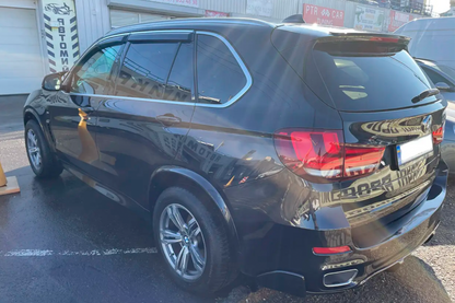 Window deflectors with chrome trim (4 pcs, HIC) for BMW X5 F15 2013-2018 - image 9