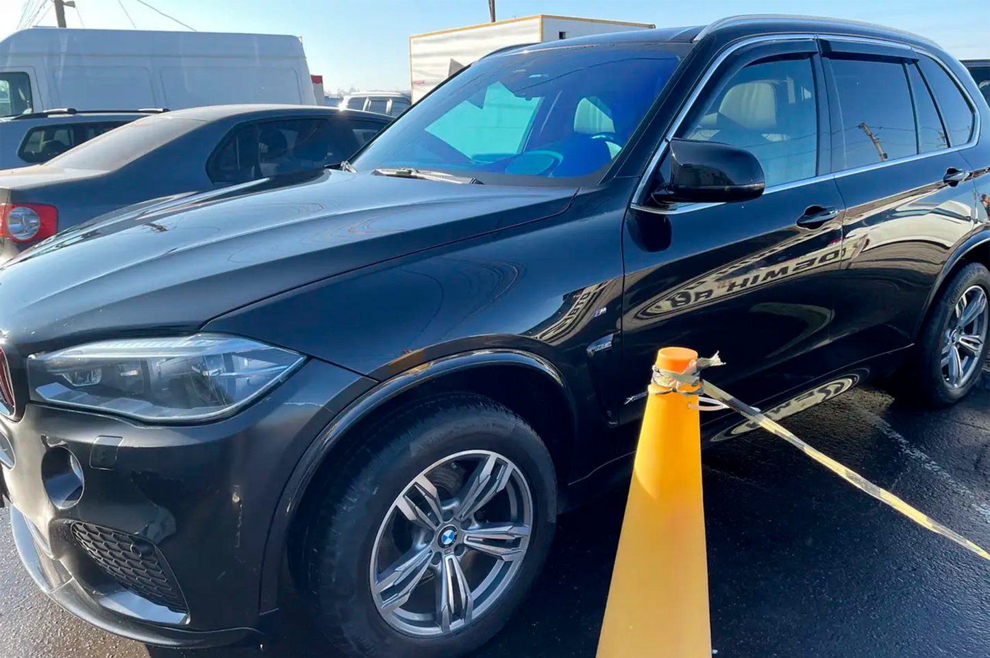 Window deflectors with chrome trim (4 pcs, HIC) for BMW X5 F15 2013-2018 - image 6