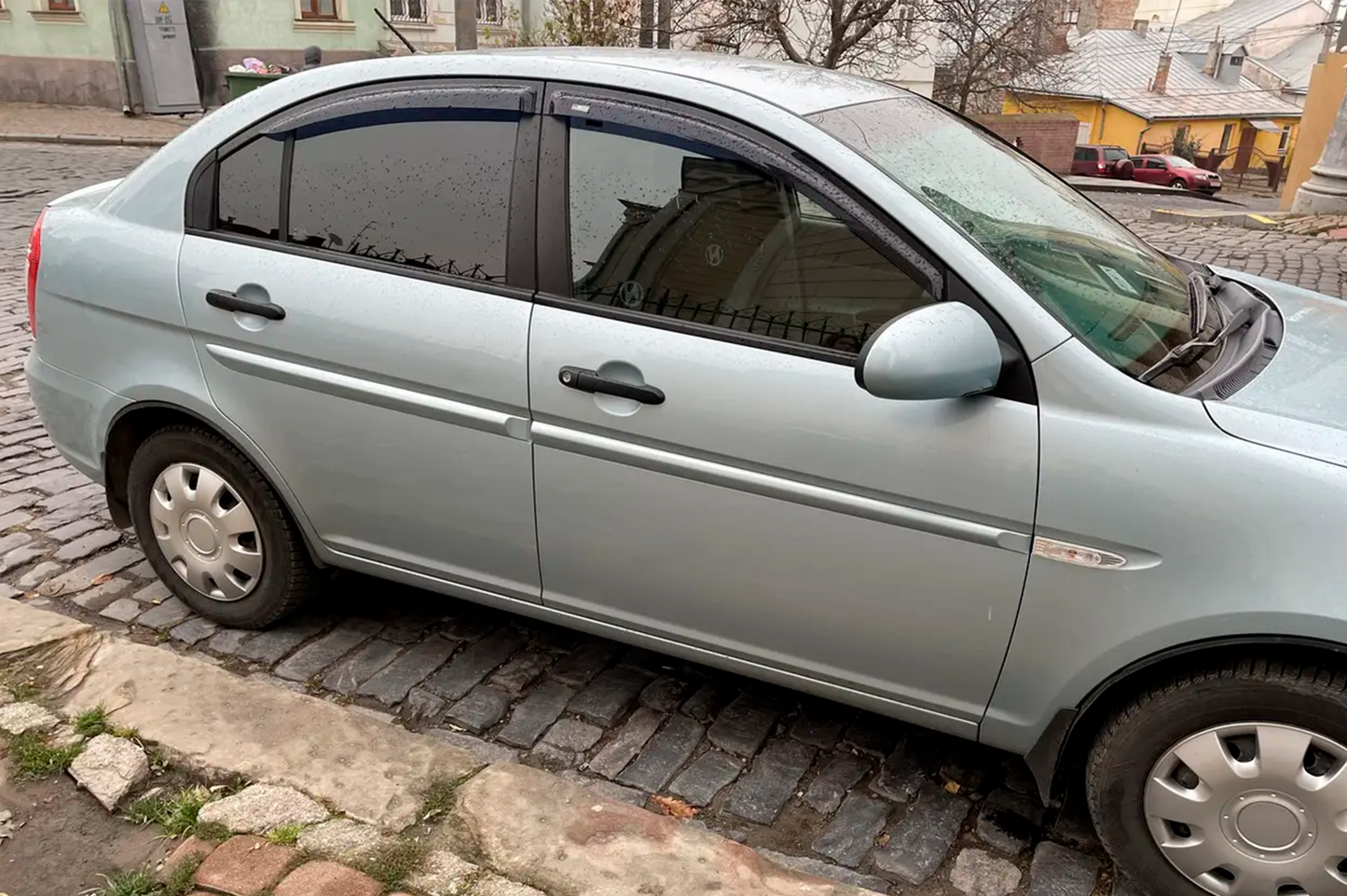 Window Deflectors (4 pcs, HIC) for Hyundai Accent 2006-2010 - image 2