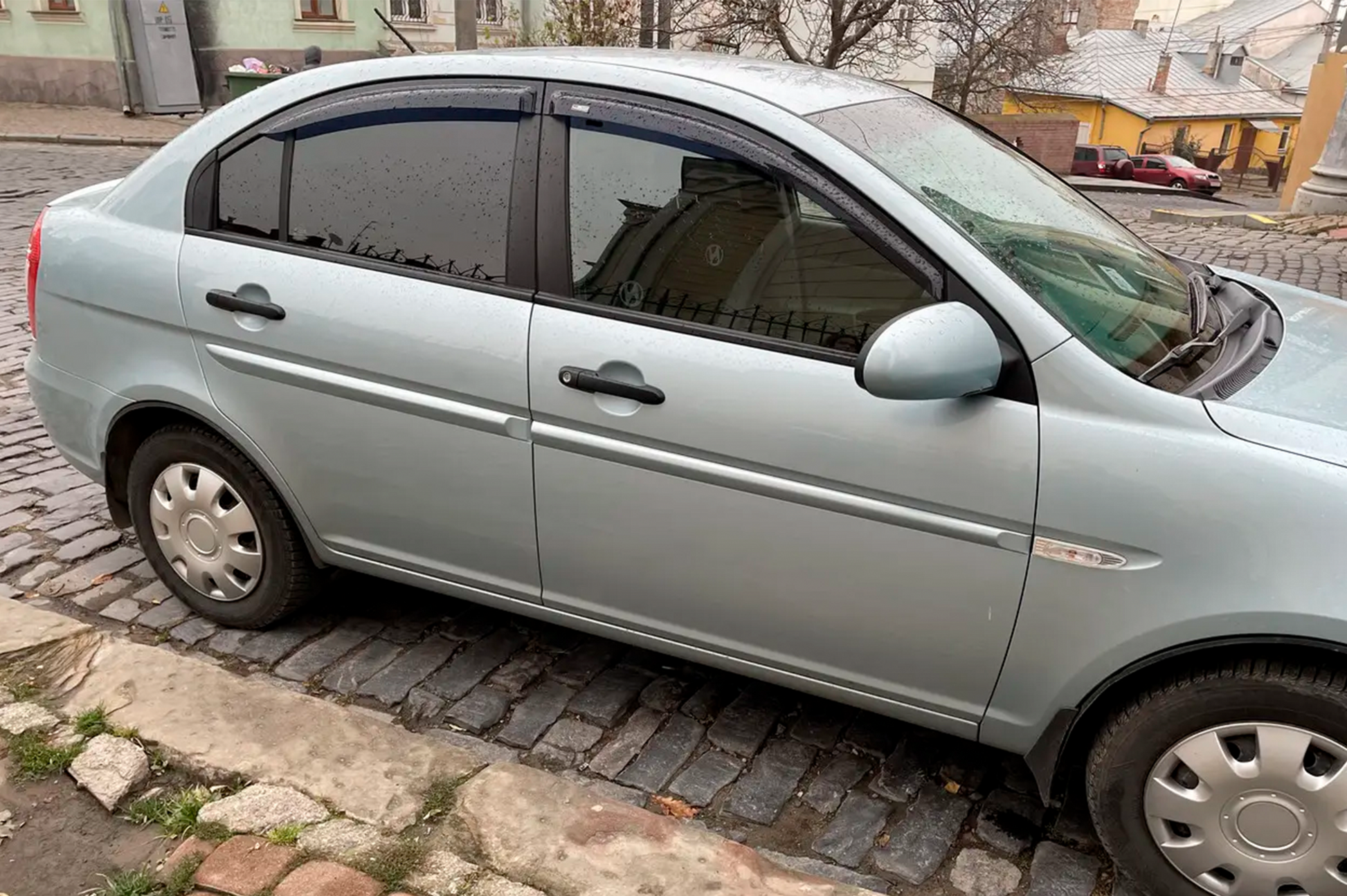 Window Deflectors (4 pcs, HIC) for Hyundai Accent 2006-2010 - image 2