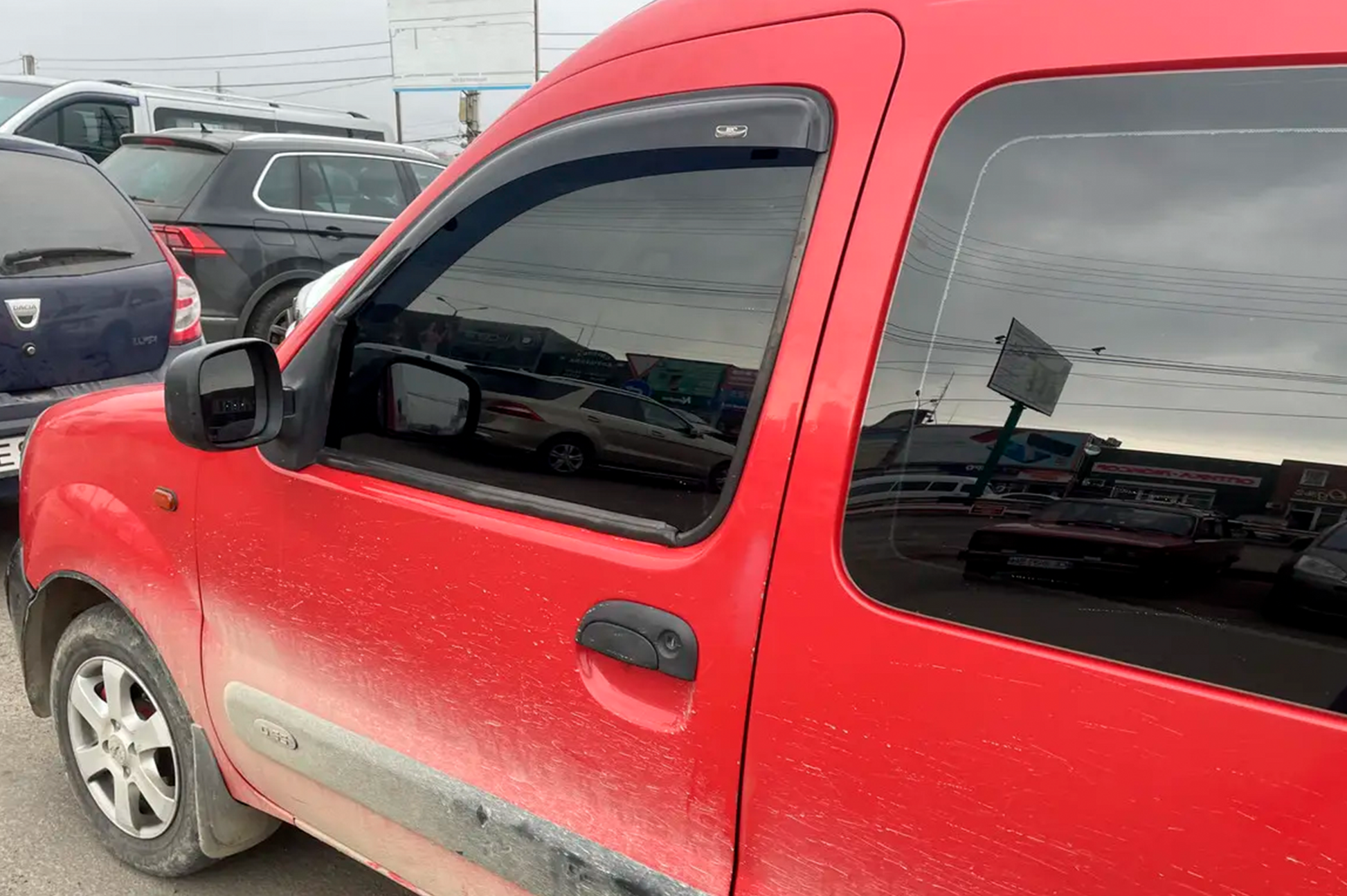Window Deflectors 8 cm (2 pcs, HIC) for Renault Kangoo 1998-2008 - image 8