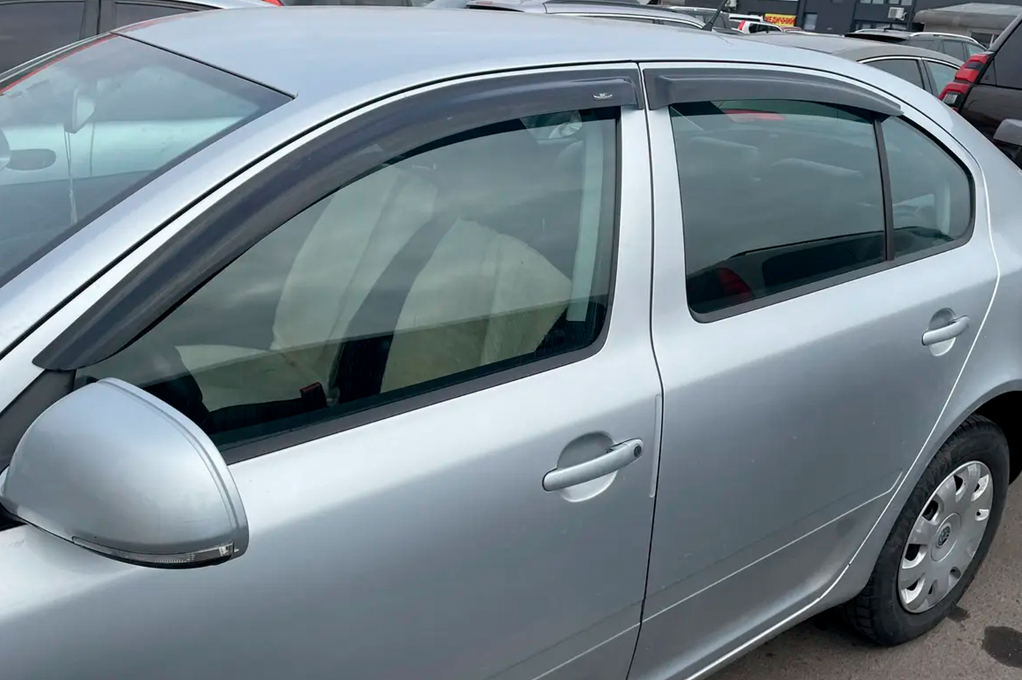 Window Deflectors Liftback (4 pcs, HIC) for Skoda Octavia II A5 2006-2010 - image 3