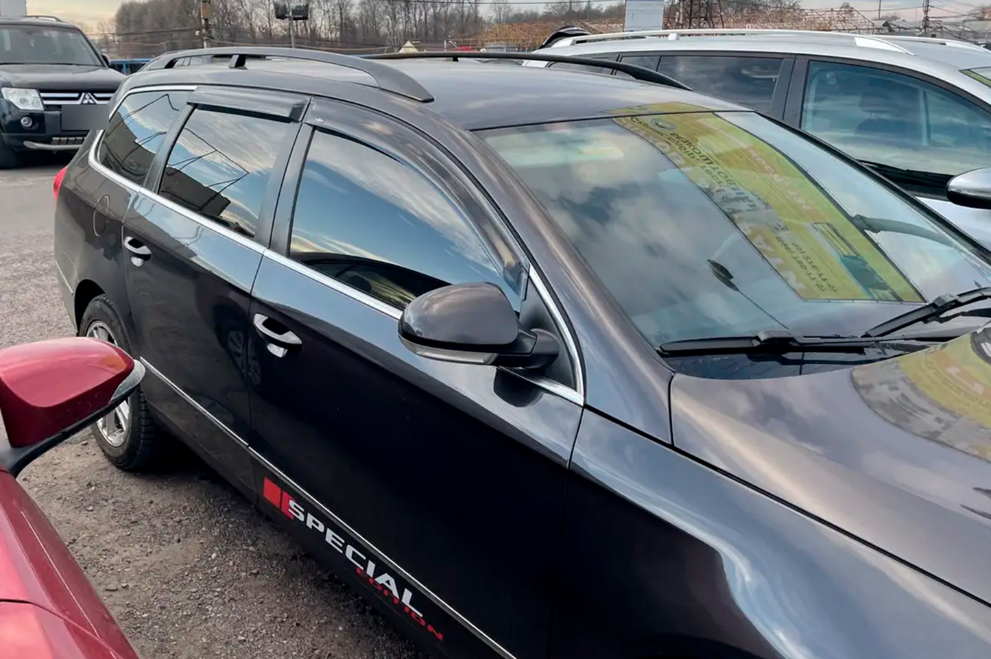 Window Deflectors SW (4 pcs, EU, HIC) for Volkswagen Passat B7 2012-2015 - image 1