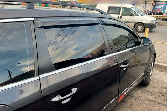 Window Deflectors SW (4 pcs, EU, HIC) for Volkswagen Passat B7 2012-2015 - image 2