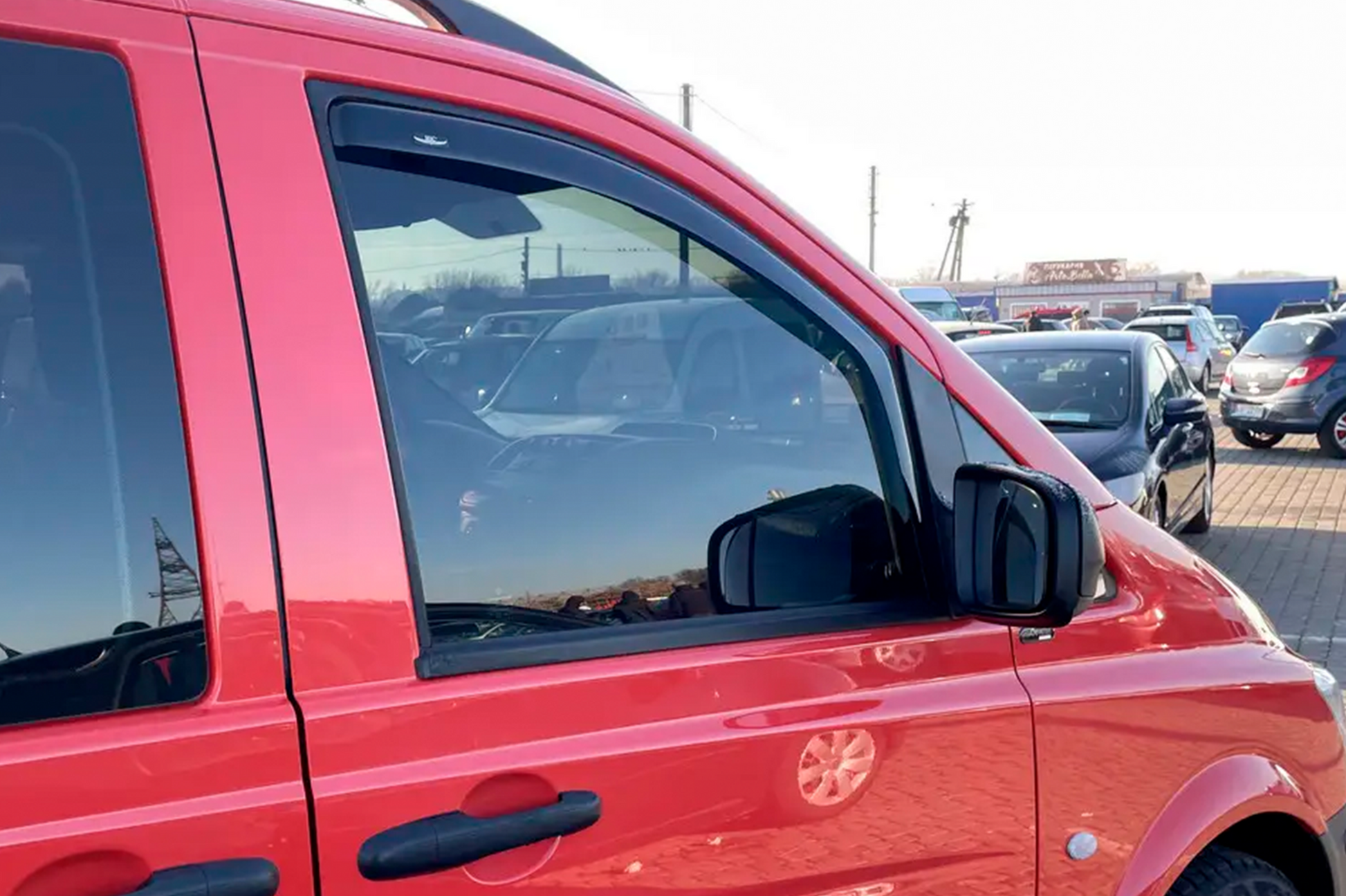 In-channel window deflectors (2 pcs, HIC) for Mercedes Viano 2004-2014 - image 16