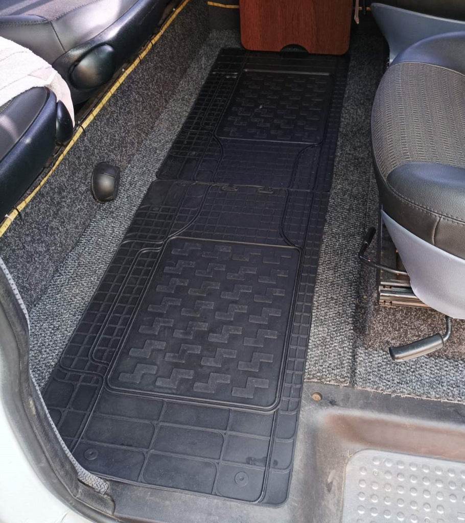 Rear floor mats (2 PCs, Polytep) for Renault Trafic 2001-2015 - Reelken Auto
