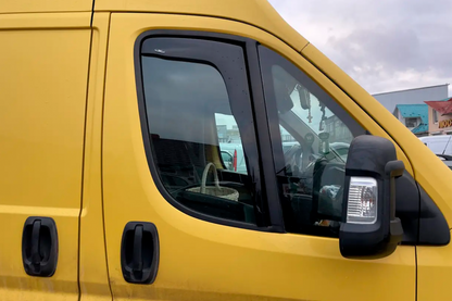 In-channel window deflectors (2 pcs, HIC) for Peugeot Boxer 2006-2025 - image 1
