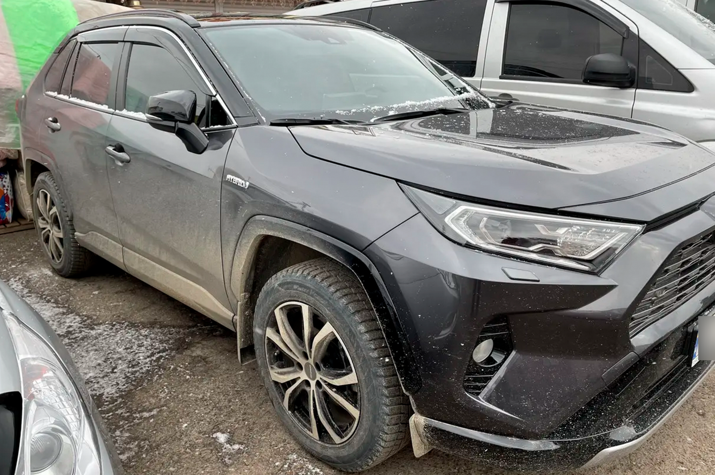 Window deflectors with chrome trim (4 pcs, HIC) for Toyota Rav 4 2019- - image 3