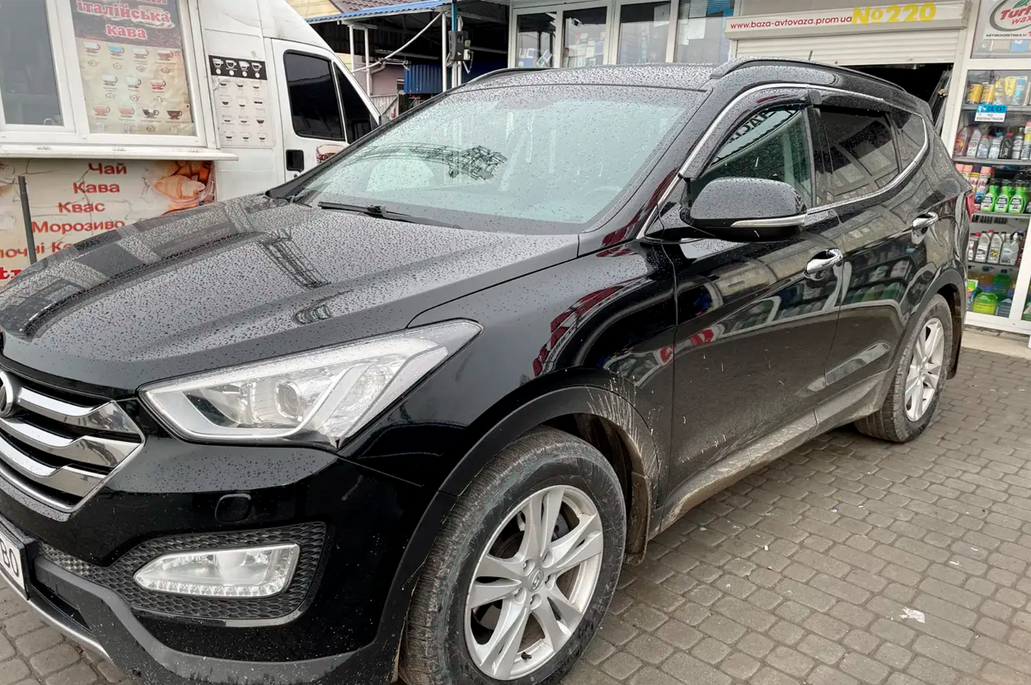 Window deflectors with chrome trim LONG (4 pcs, HIC) for Hyundai Santa Fe 3 2012-2018 - image 3