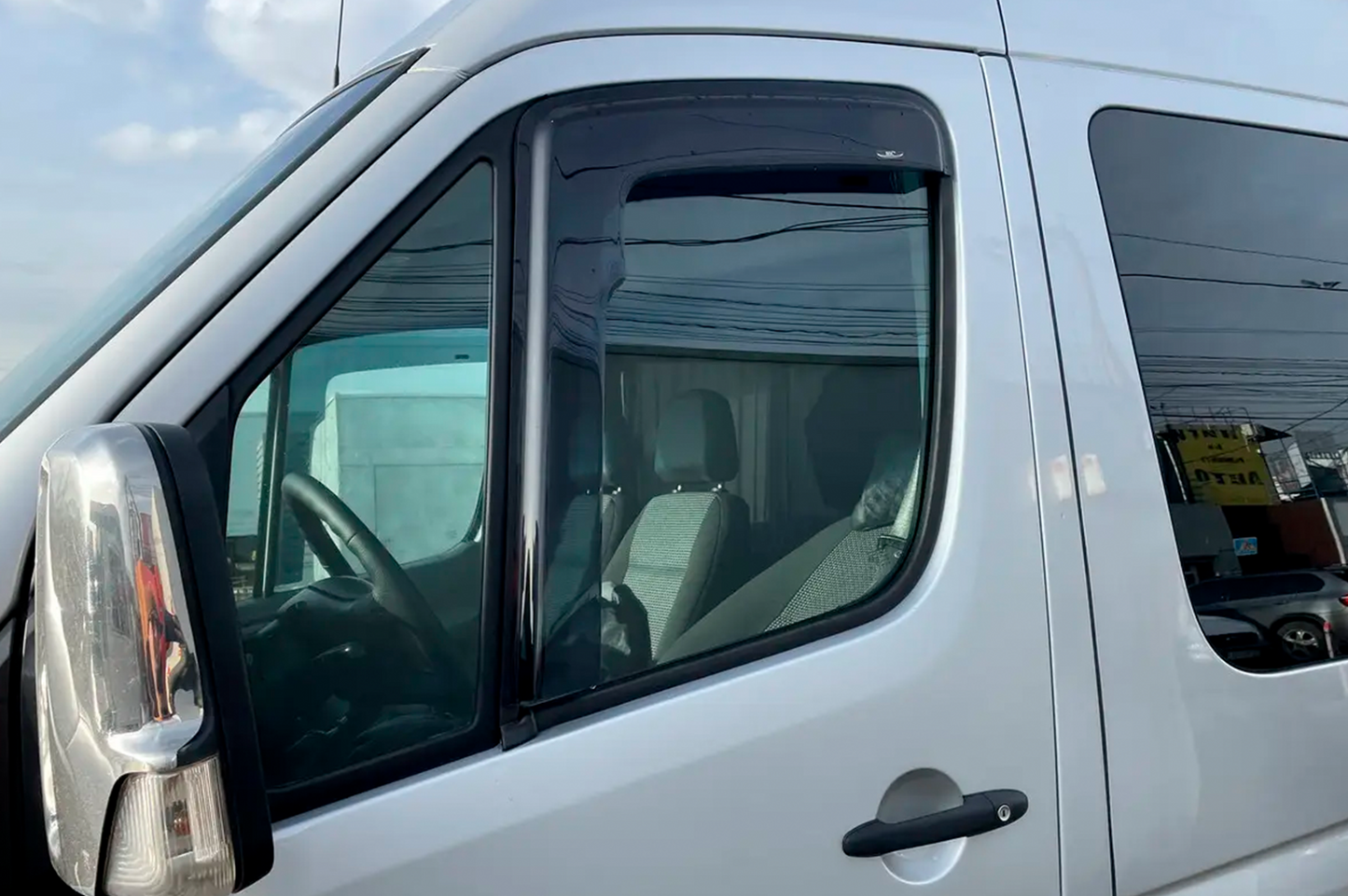 Stick-on Wind Deflectors (2 pcs, HIC) for Mercedes Sprinter W906 2006-2018 - image 7