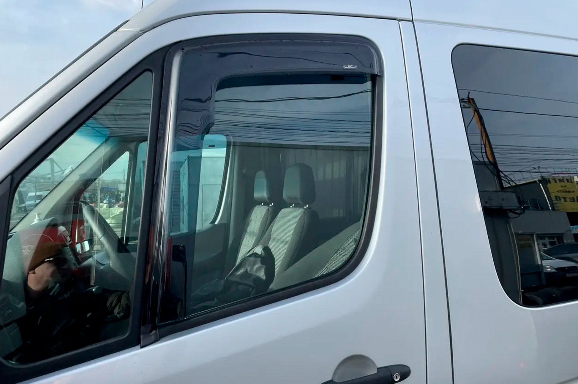 Stick-on Wind Deflectors (2 pcs, HIC) for Mercedes Sprinter W906 2006-2018 - image 9