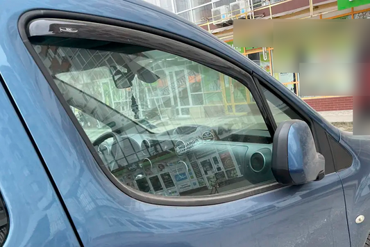 In-channel window deflectors (2 pcs, HIC) for Citroen Berlingo 2008-2018 - image 1