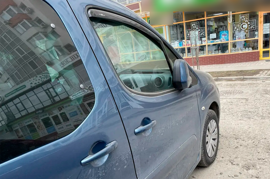 In-channel window deflectors (2 pcs, HIC) for Citroen Berlingo 2008-2018 - image 2