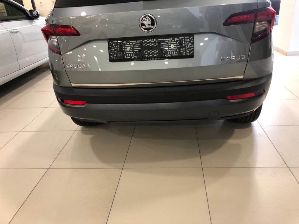 The edge of the trunk (stainless) for Skoda Karoq - Reelken Auto