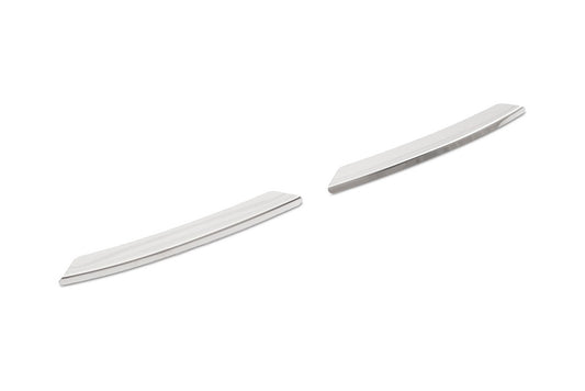 Stainless steel front bumper protectors (2009-2013, 2 pcs) for Skoda Yeti 2009-2017 - image 2