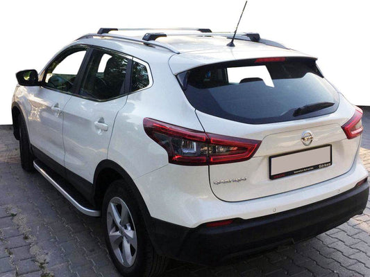 Side area Tayga (2 pcs., Aluminum) for Nissan Qashqai 2014-2021 - Reelken Auto