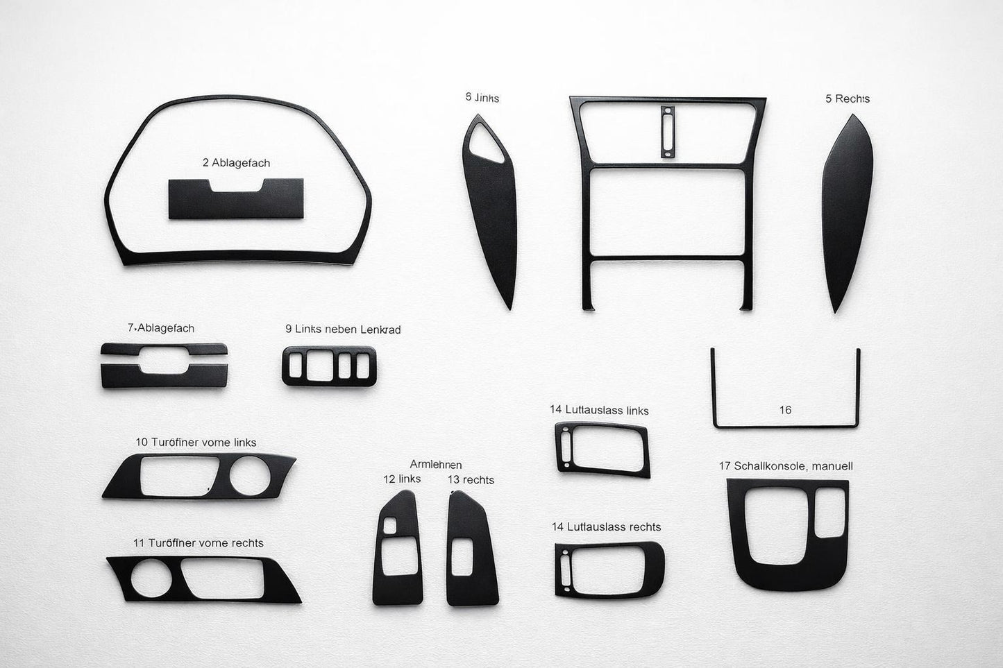 Dashboard Trim Covers for Mitsubishi Space Runner 1997-2002 - image 1