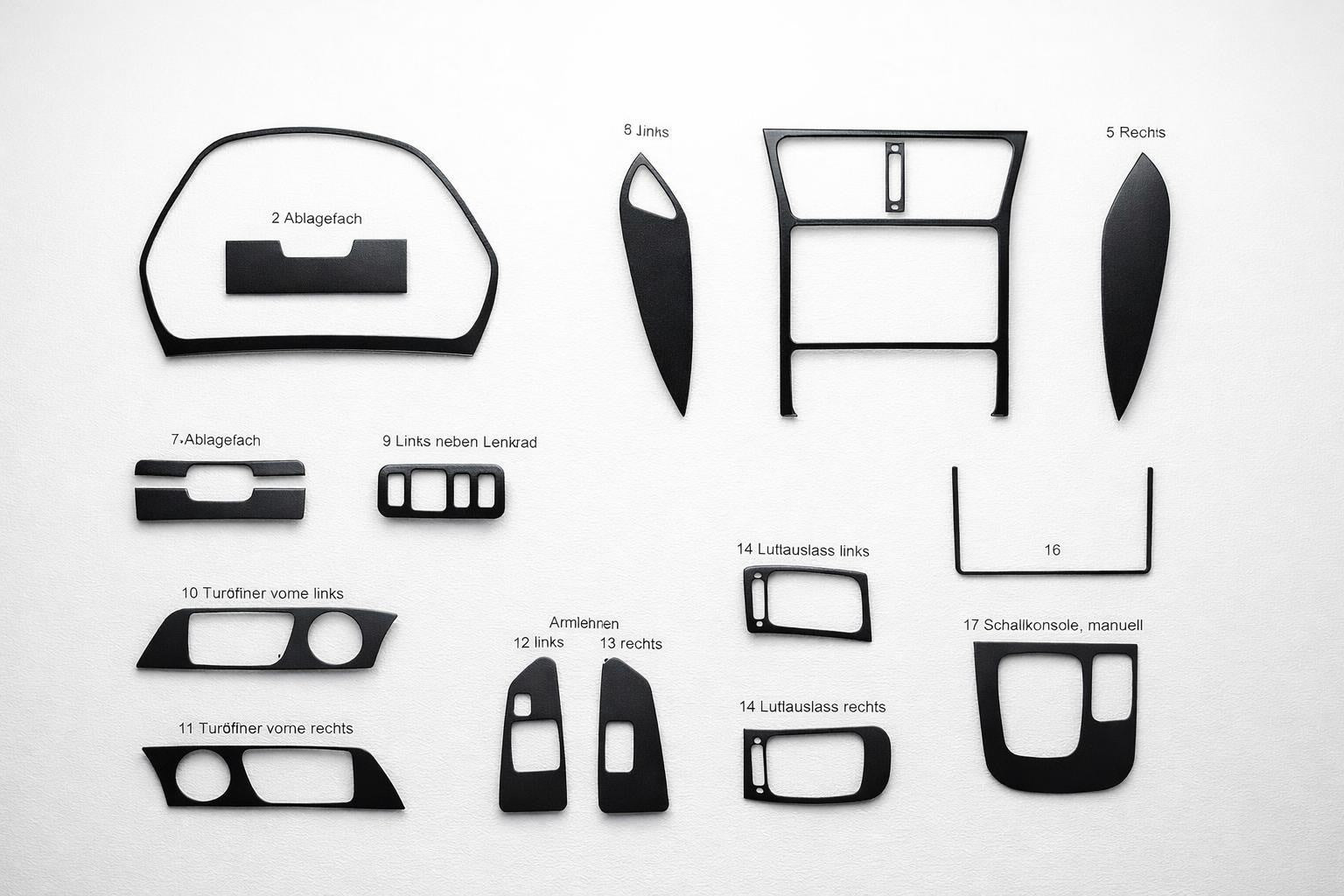 Dashboard Trim Covers for Mitsubishi Space Runner 1997-2002 - image 1