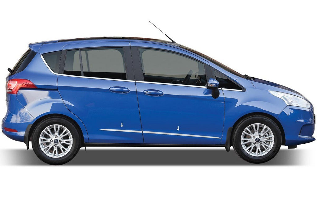 Door Mouldings OmsaLine (4 pcs, Stainless Steel) for Ford B-Max 2012-2017 - image 1