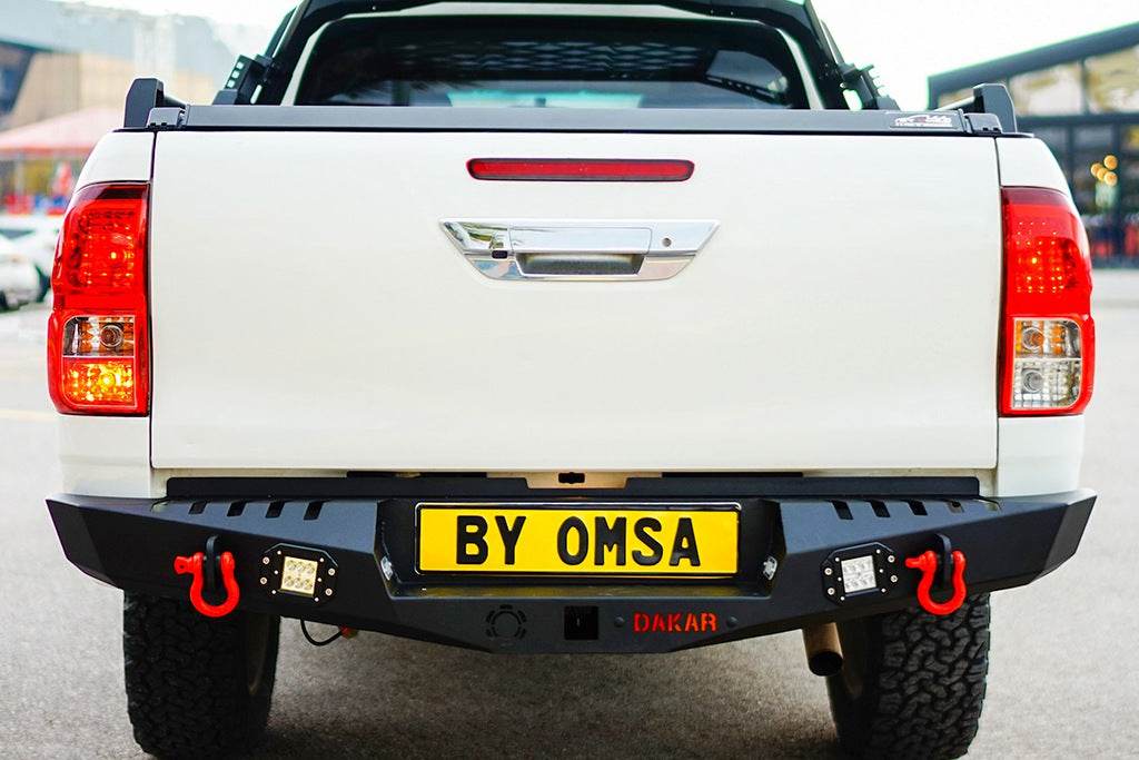 Reinforced rear bumper Dakar V1 (2010-2015) for Mitsubishi L200 2006-2015 - Reelken Auto