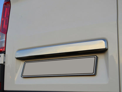 Trim above license plate (without camera, stainless steel) for Volkswagen Crafter 2016- - image 1